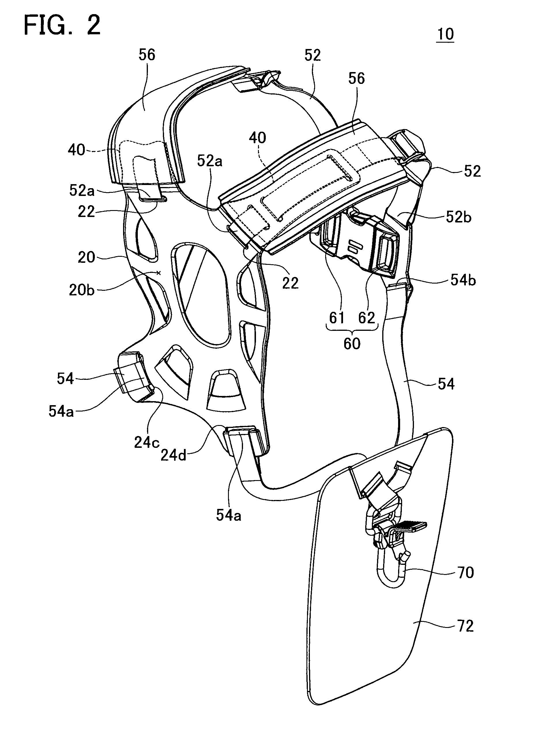 Harness for a handheld power equipment