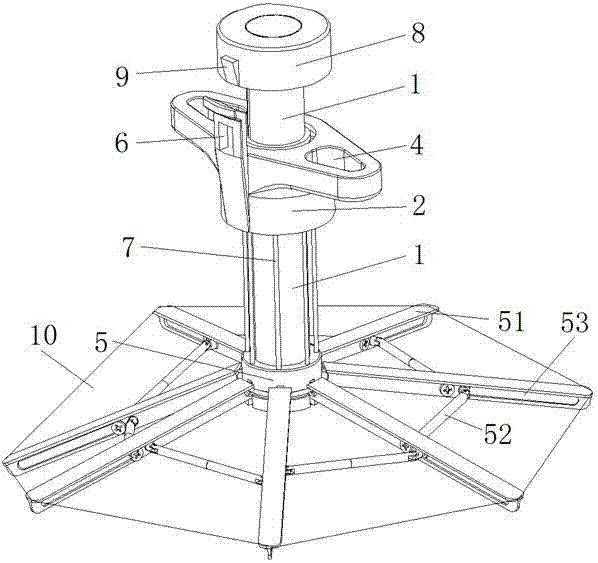 Tractive opening device for abdominal cavity walls