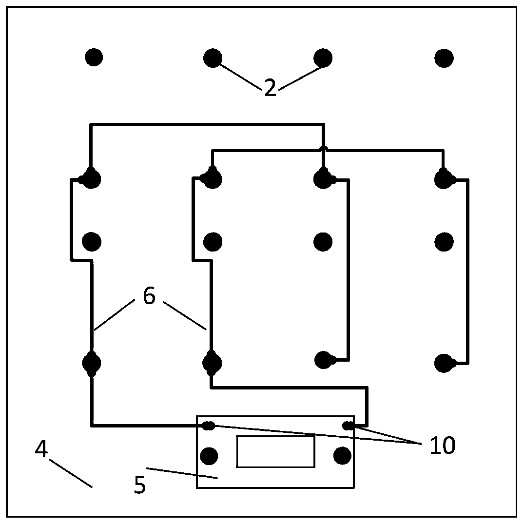 Shock wave pressure measuring device and method for parallel-combined dielectric elastomer