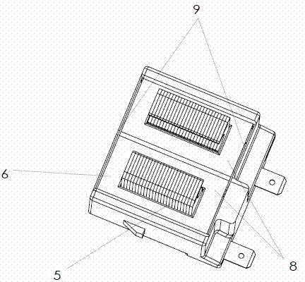 Semi-plastic sealed permanent magnet synchronous motor