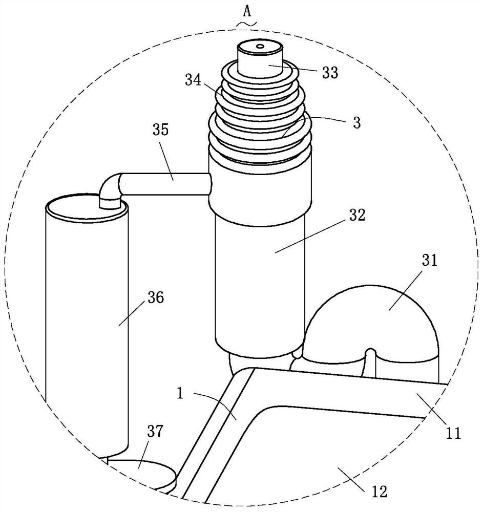 Central air-conditioning pipeline disinfection and sterilization device