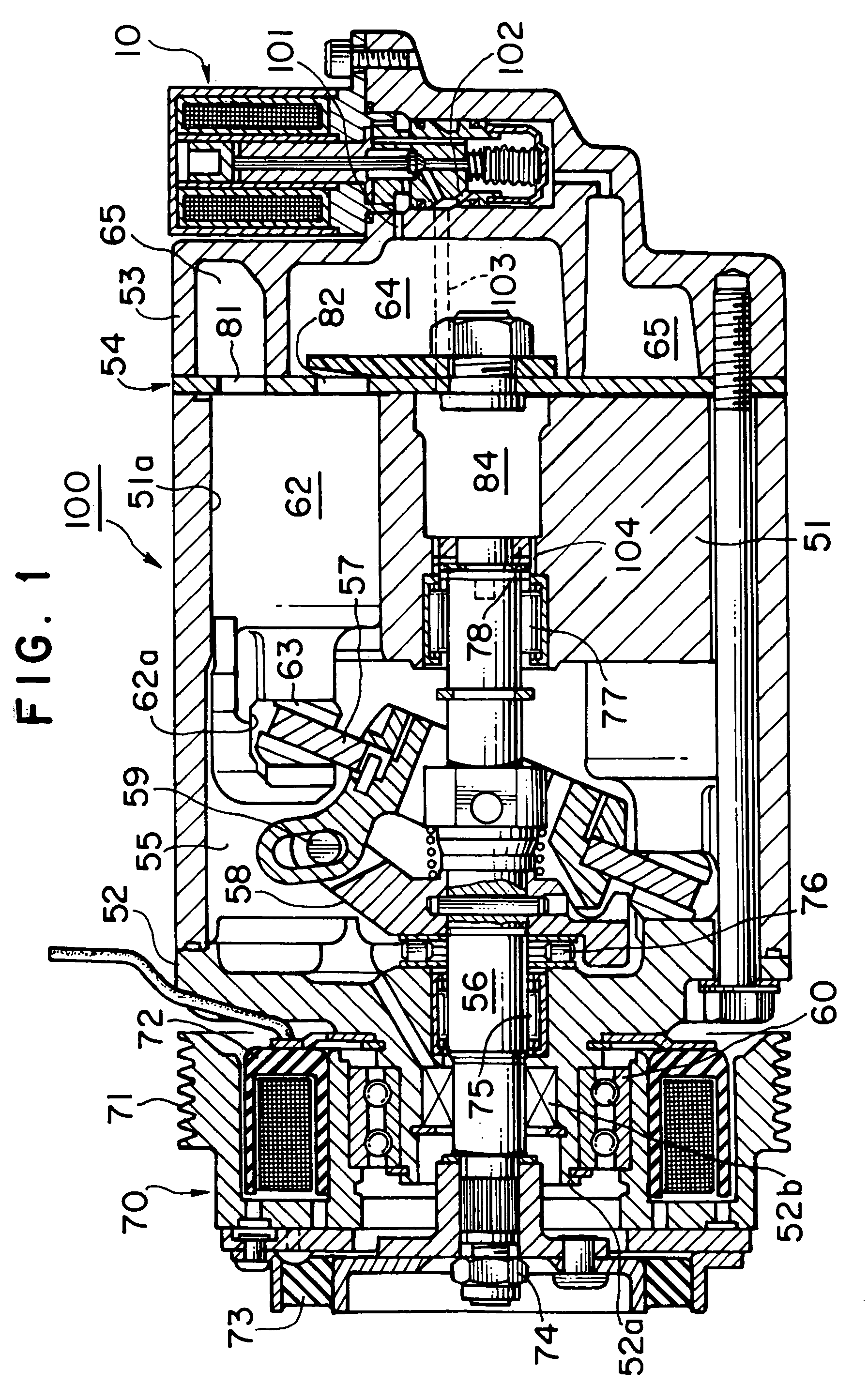 Variable displacement compressor