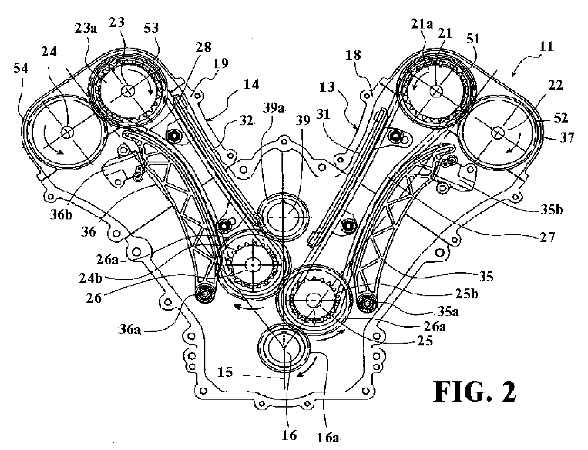 V type internal combustion engine