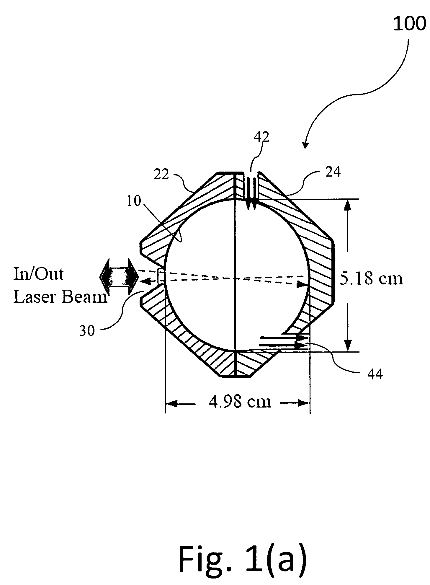 Rotationally asymmetric chaotic optical multi-pass cavity