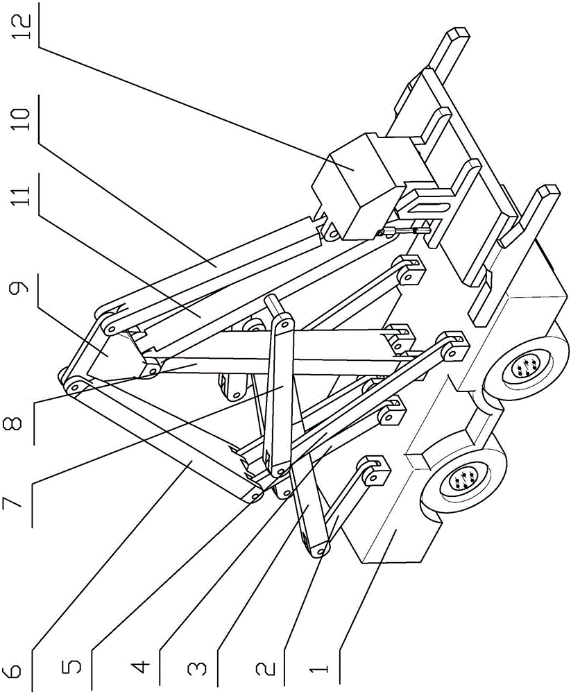 Three degrees of freedom hybrid drive container reach stacker crane