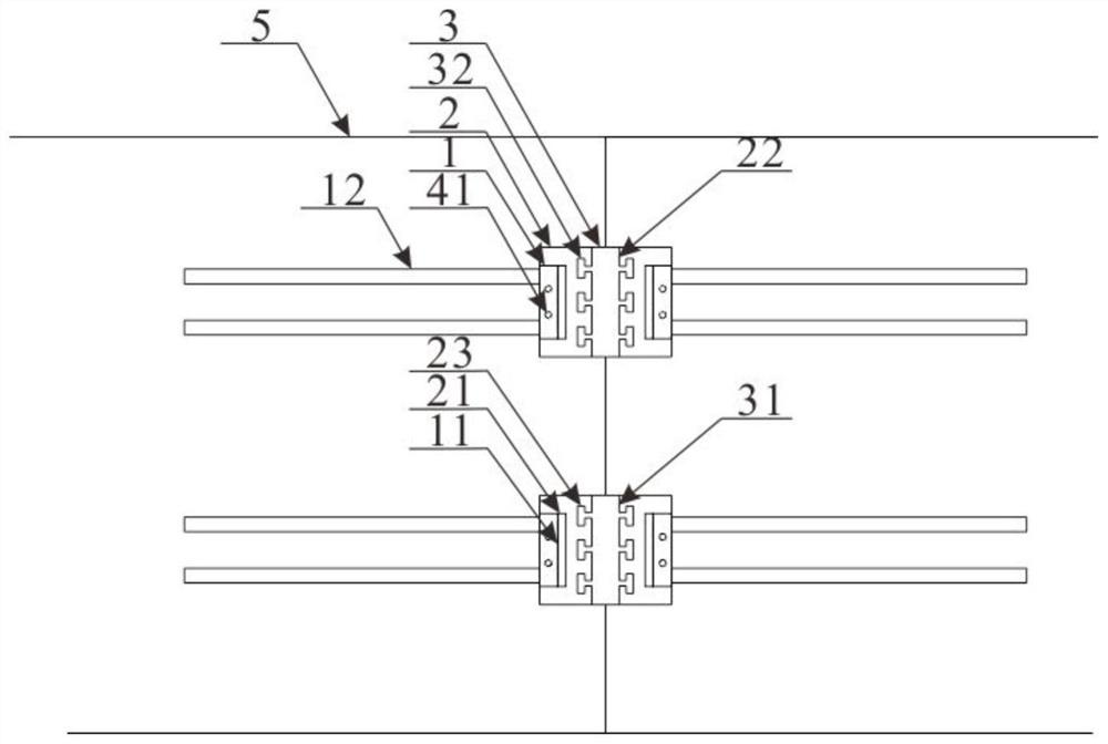 Radial pushing and pressing fastening type shield segment joint and construction method