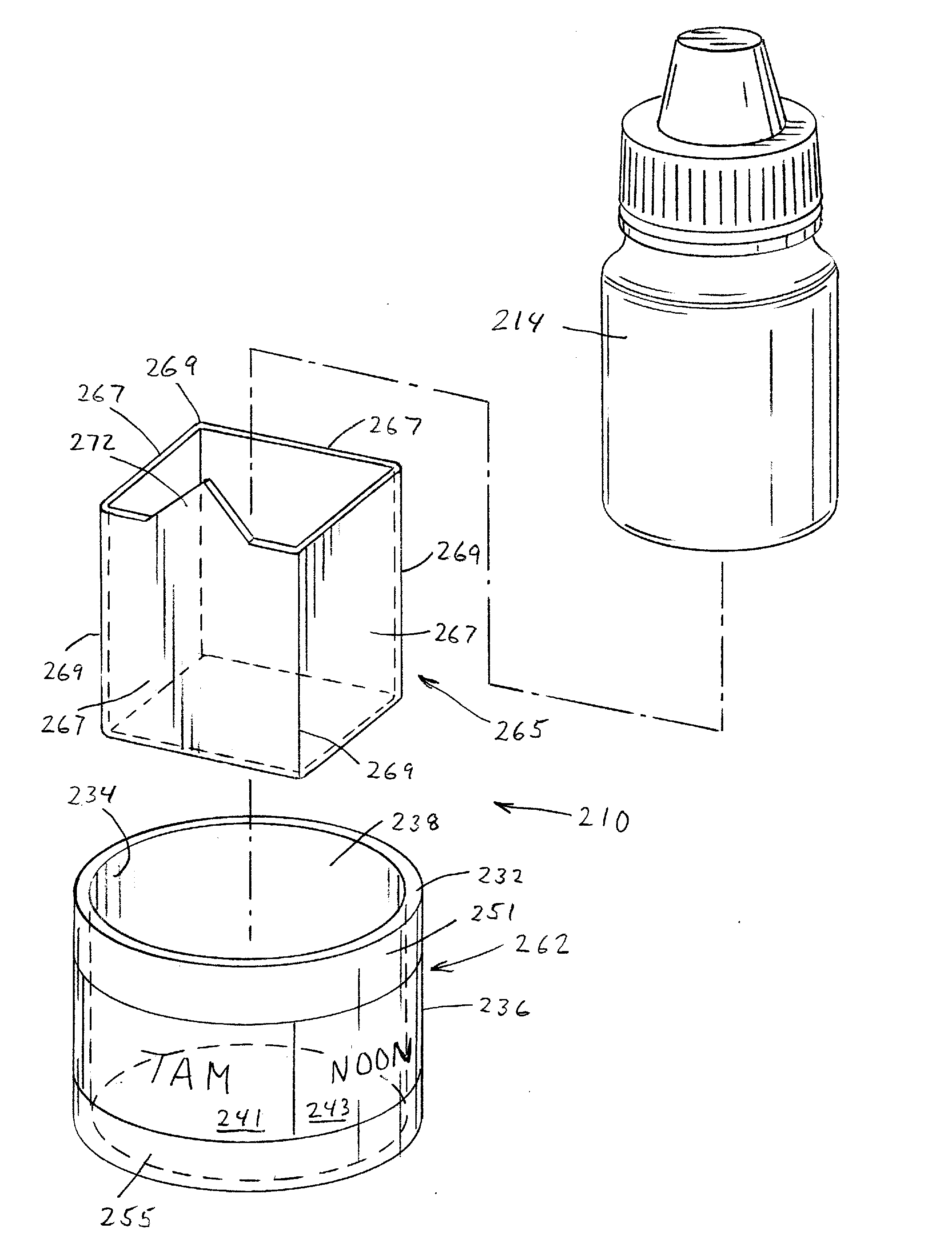 Medication adherence reminder device