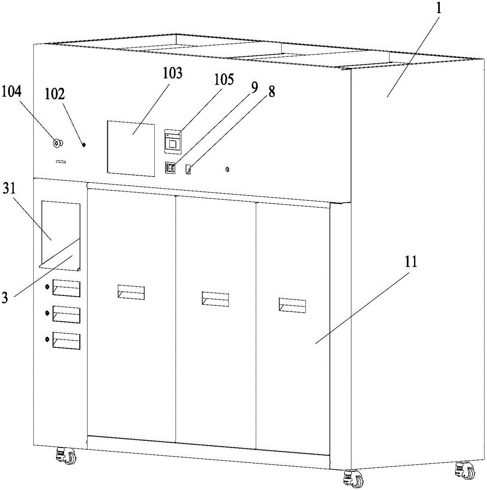 Self-help distribution cabinet of medical supplies