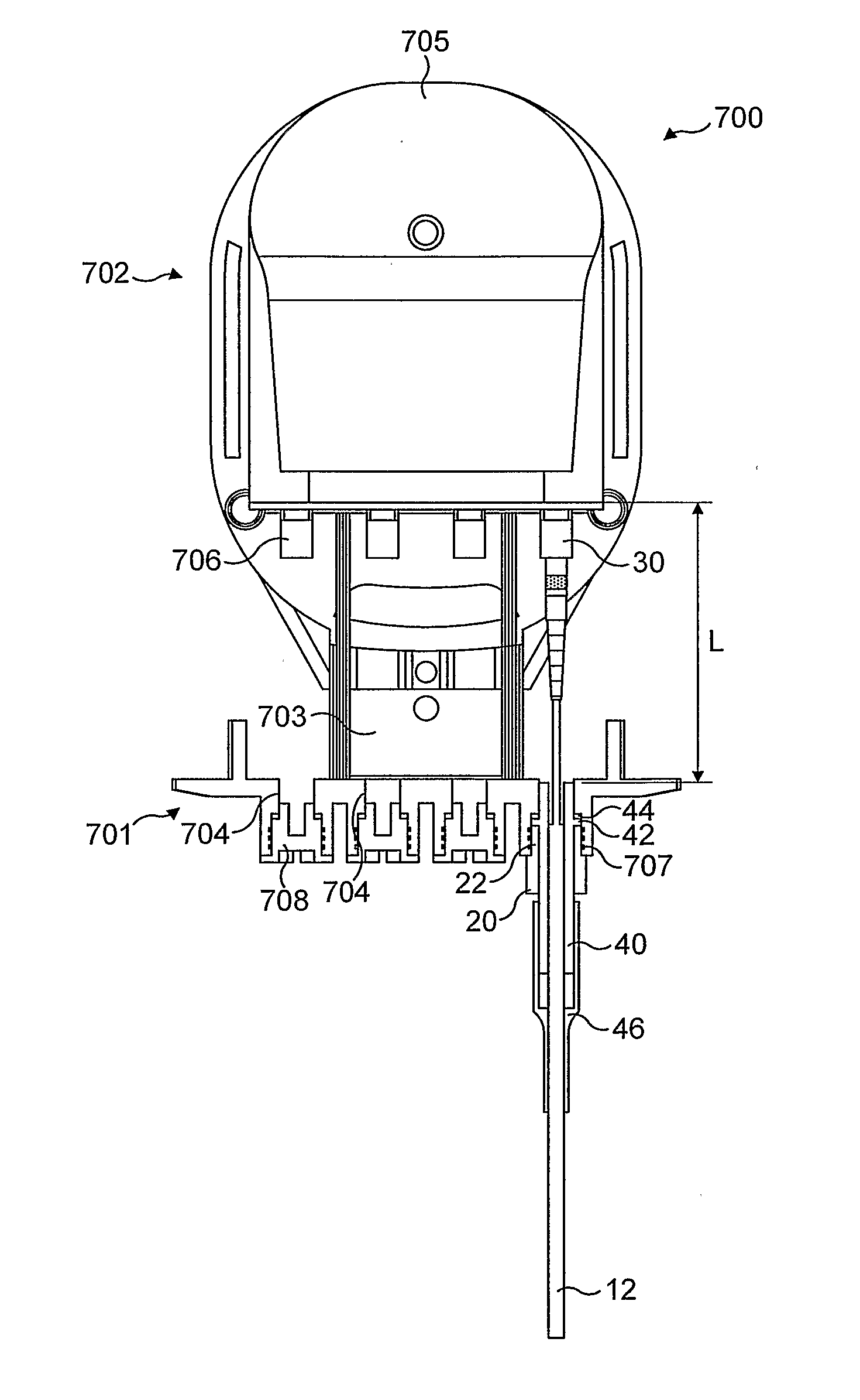 System for plugging a fibre optic cable into a fibre optic receptacle and cable adaptor therefor