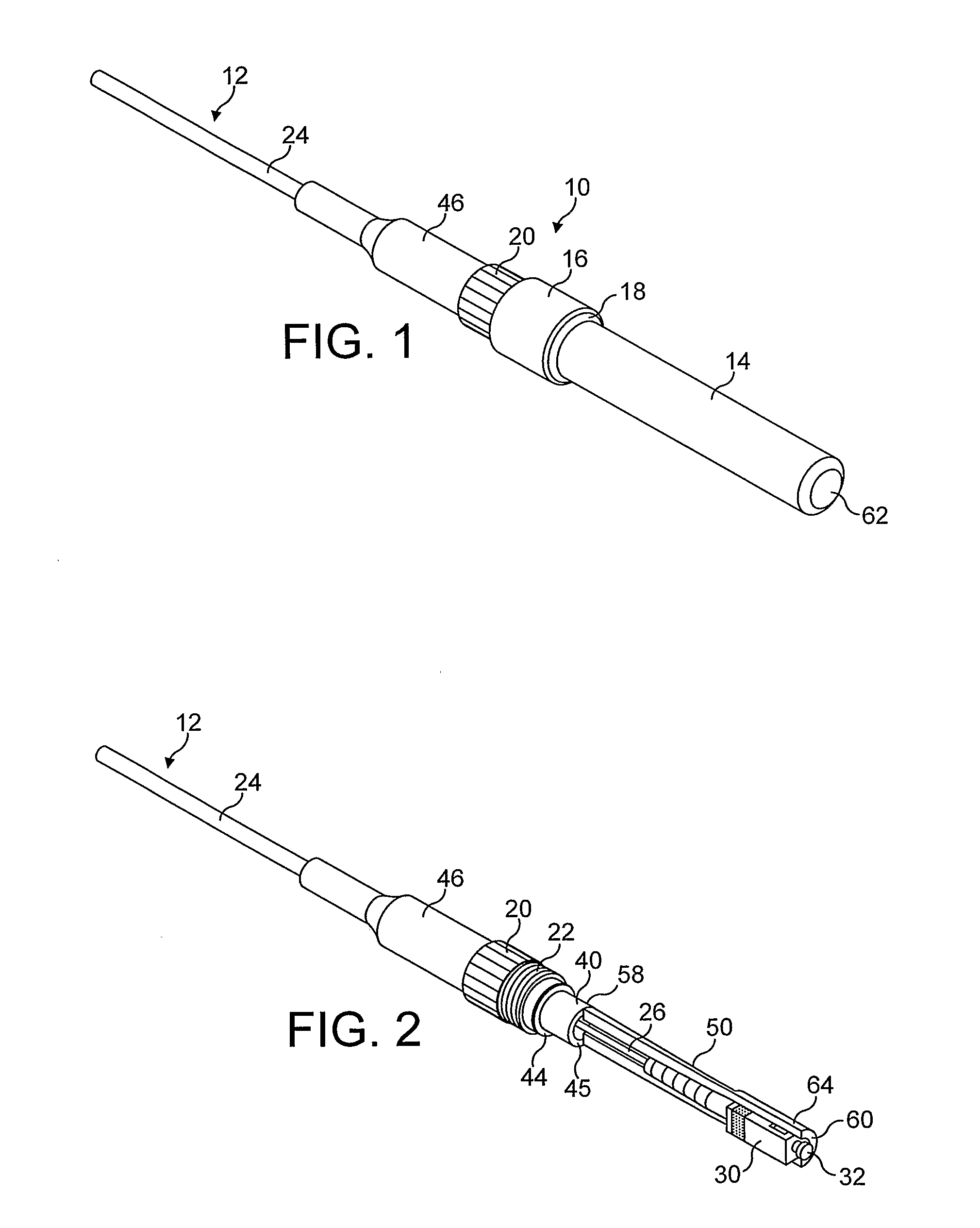 System for plugging a fibre optic cable into a fibre optic receptacle and cable adaptor therefor