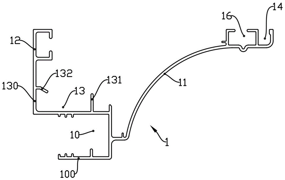 Combined corner ceiling layer structure