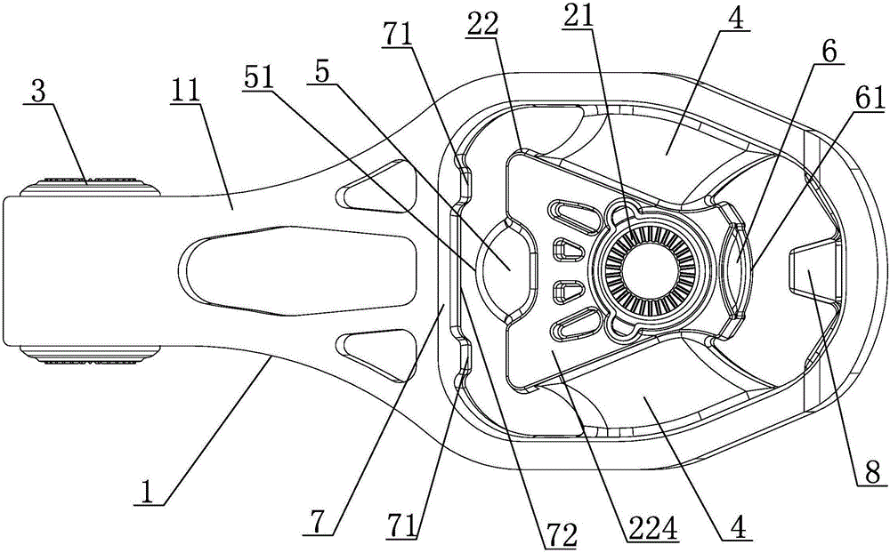 Torsion resistant pull rod of power assembly