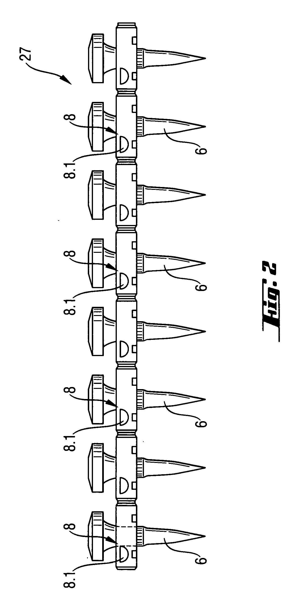 Setting tool with magazine with fastening elements and propellant holder for the setting tool