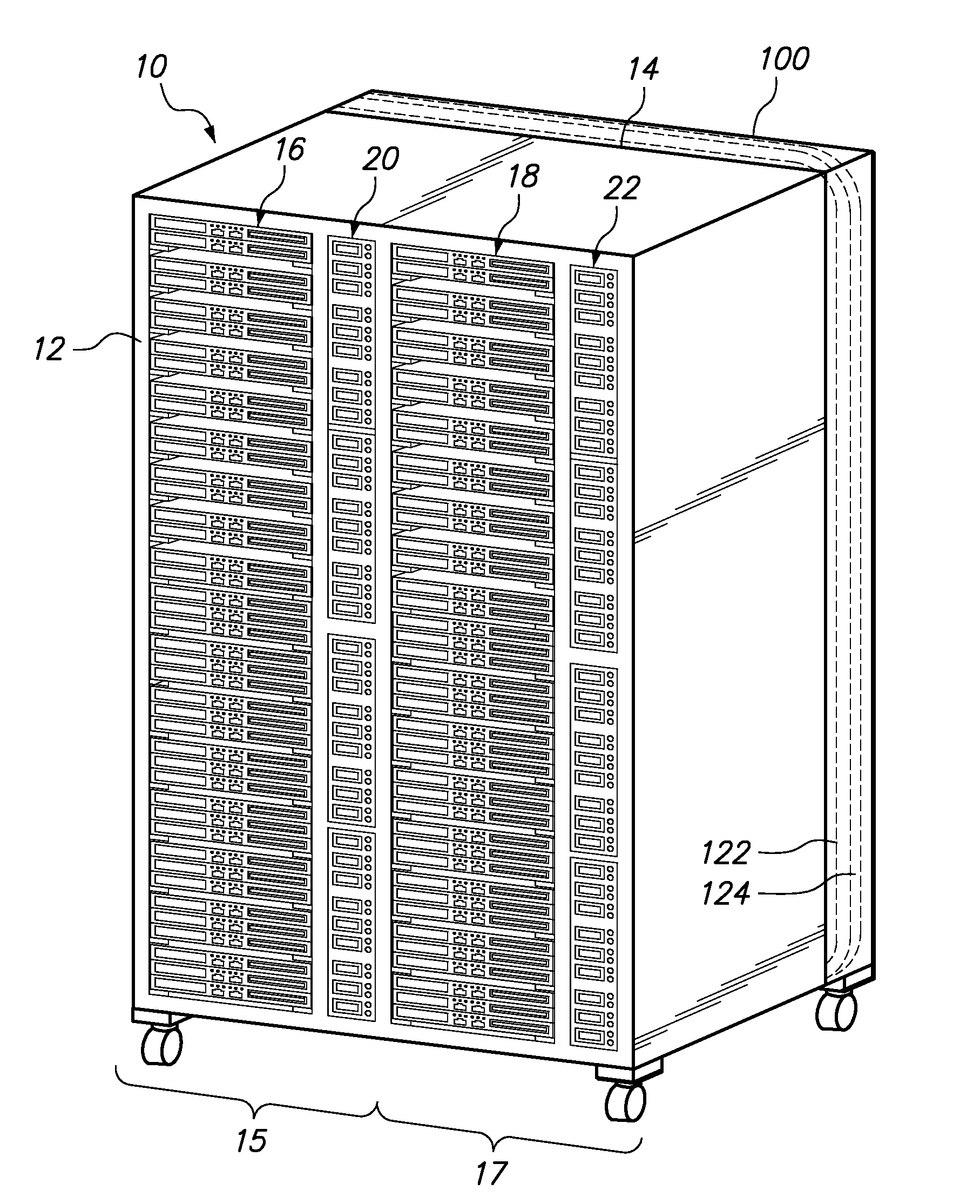 Rack With Integrated Rear-Door Heat Exchanger