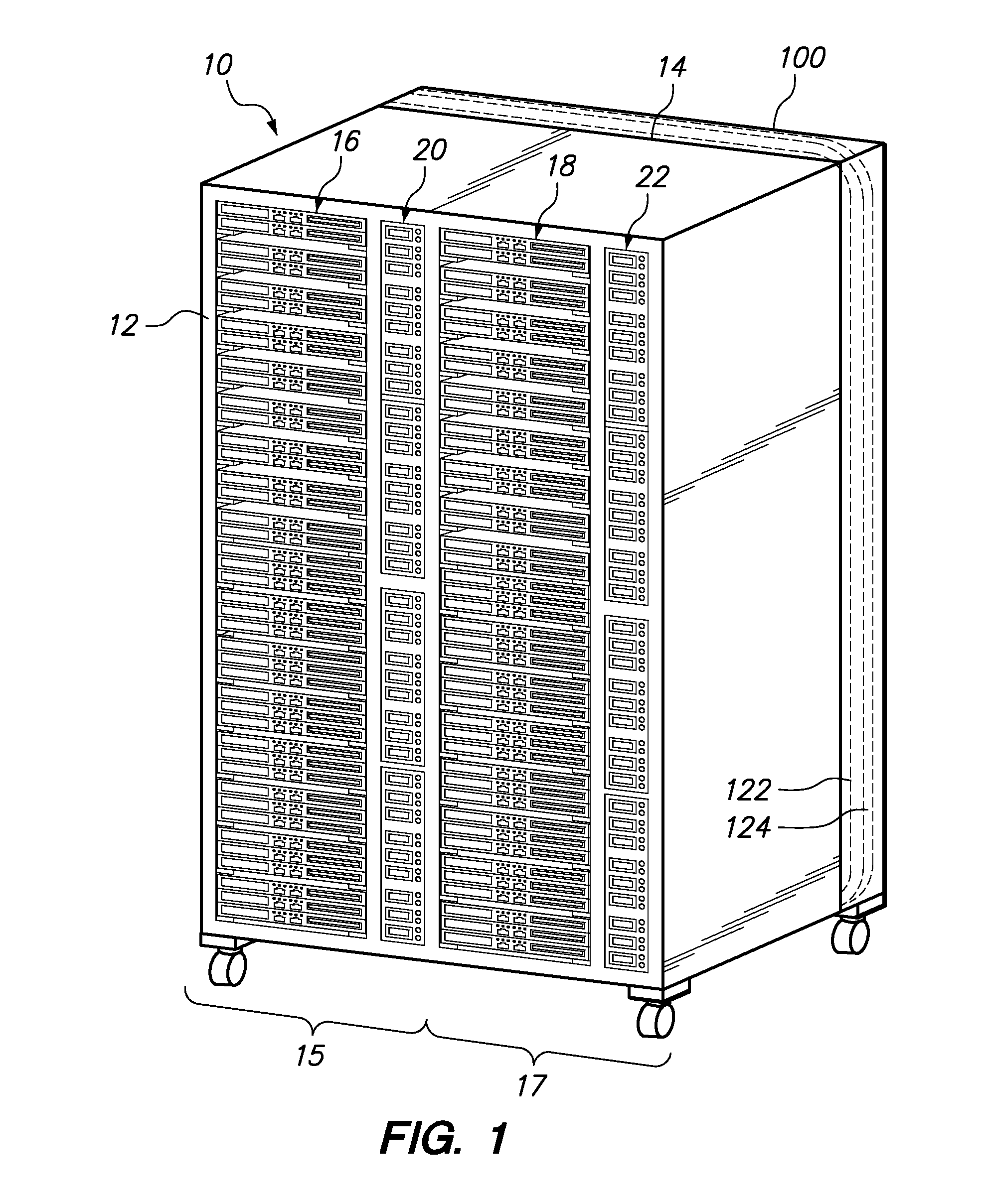 Rack With Integrated Rear-Door Heat Exchanger