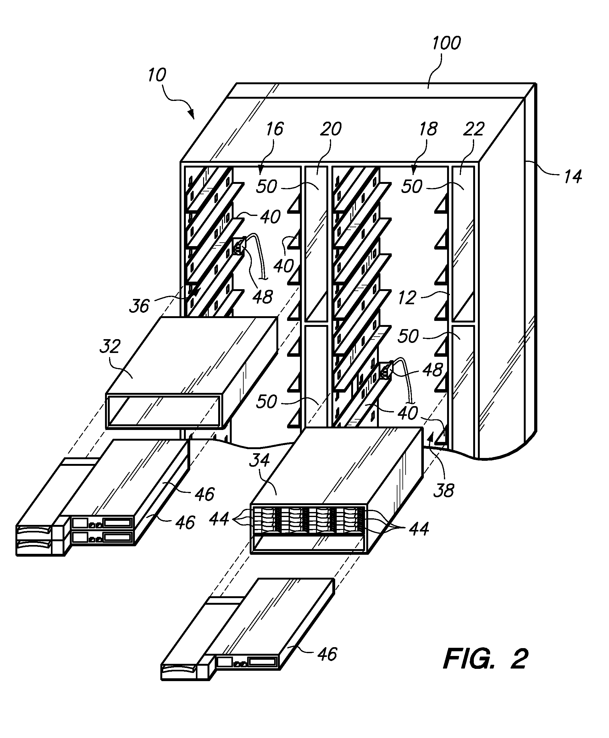 Rack With Integrated Rear-Door Heat Exchanger