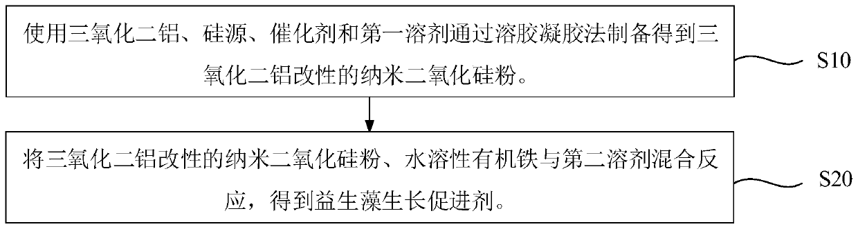 Growth-beneficial algae growth accelerant and preparation method and application thereof