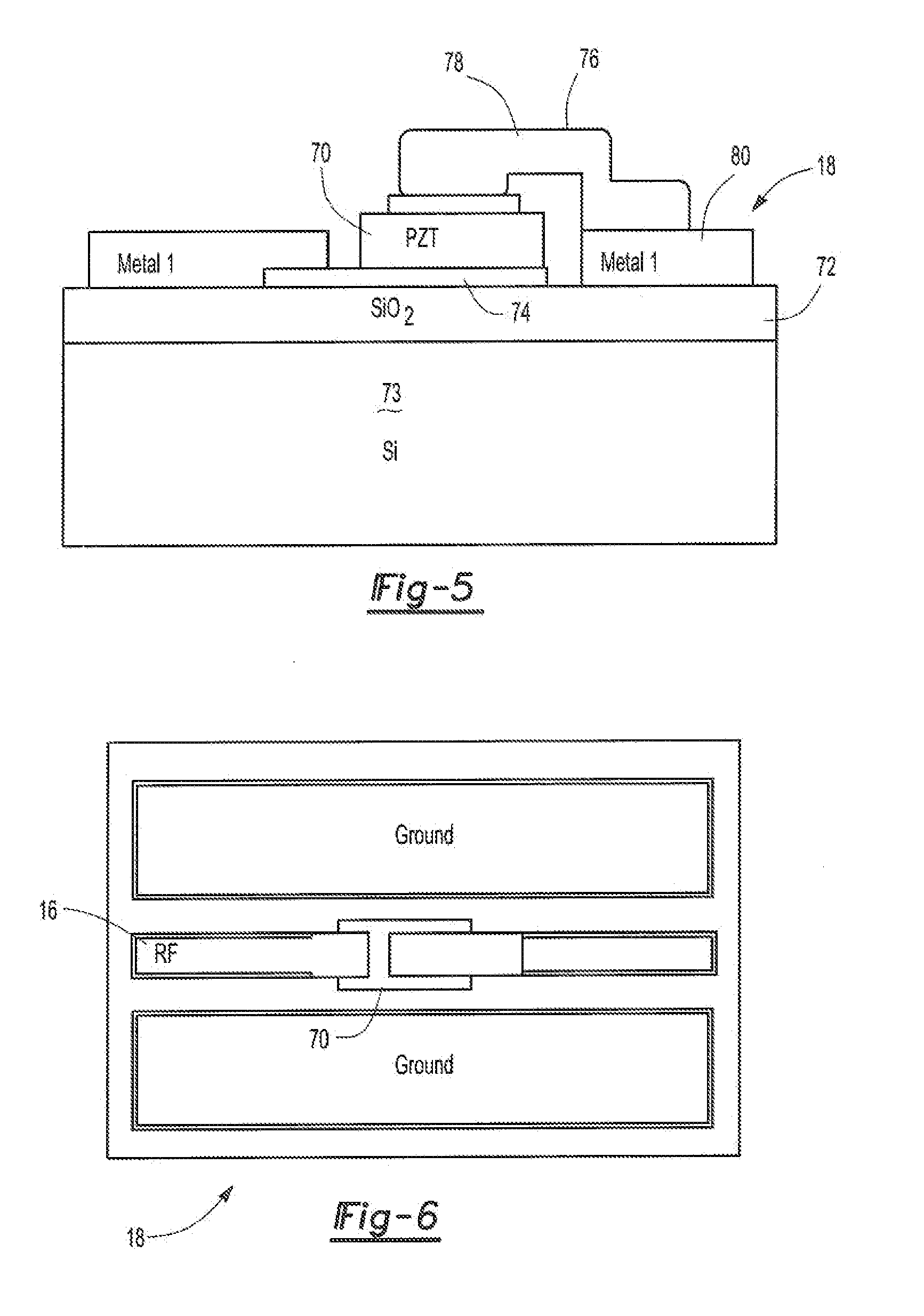 Voltage tunable oscillator using bilayer graphene and a lead zirconate titanate capacitor