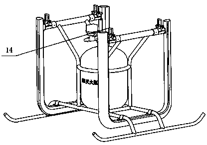 High-load fire-extinguishing unmanned aerial vehicle and fire-extinguishing method