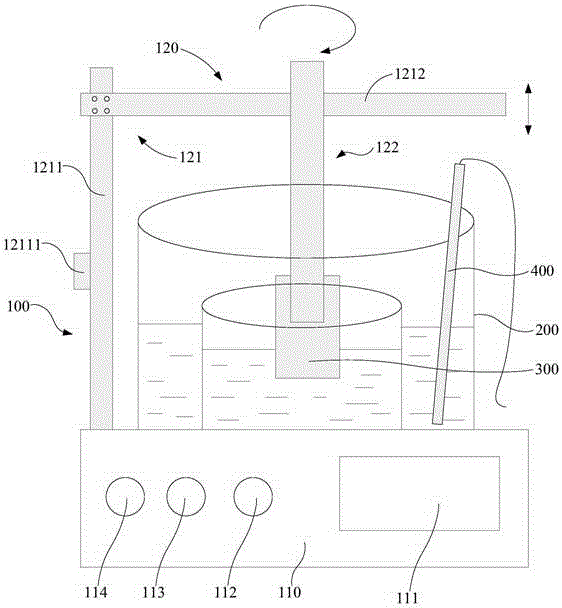 Stirring system, stirrer and clamping device of stirrer