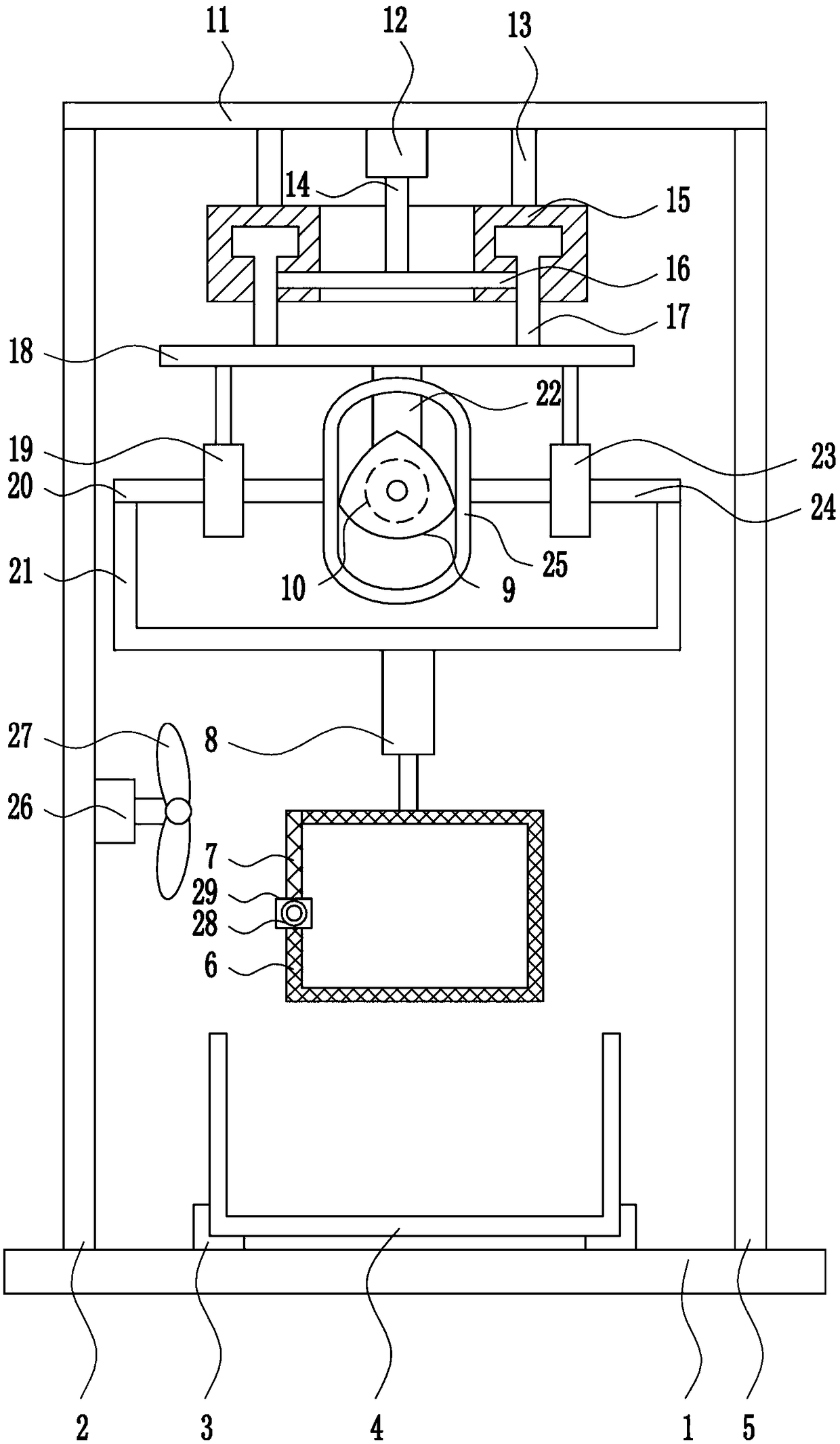 A rotary fast cleaning device for Chinese herbal medicine