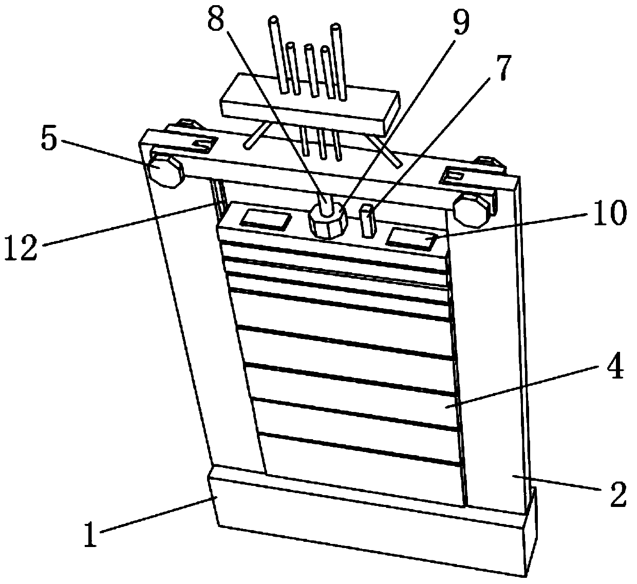 Counter weight block joint type taking-out type elevator counter weight device