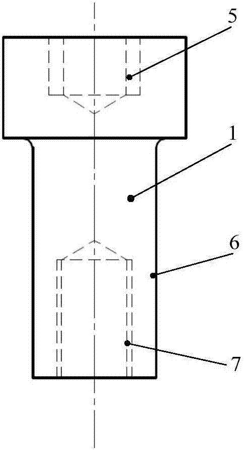 Variable-section engine body stitching bolt structure and assembling technology thereof