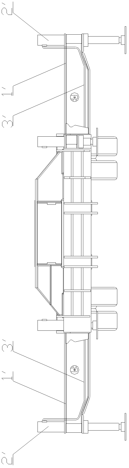 Telescopic support leg device and engineering machinery