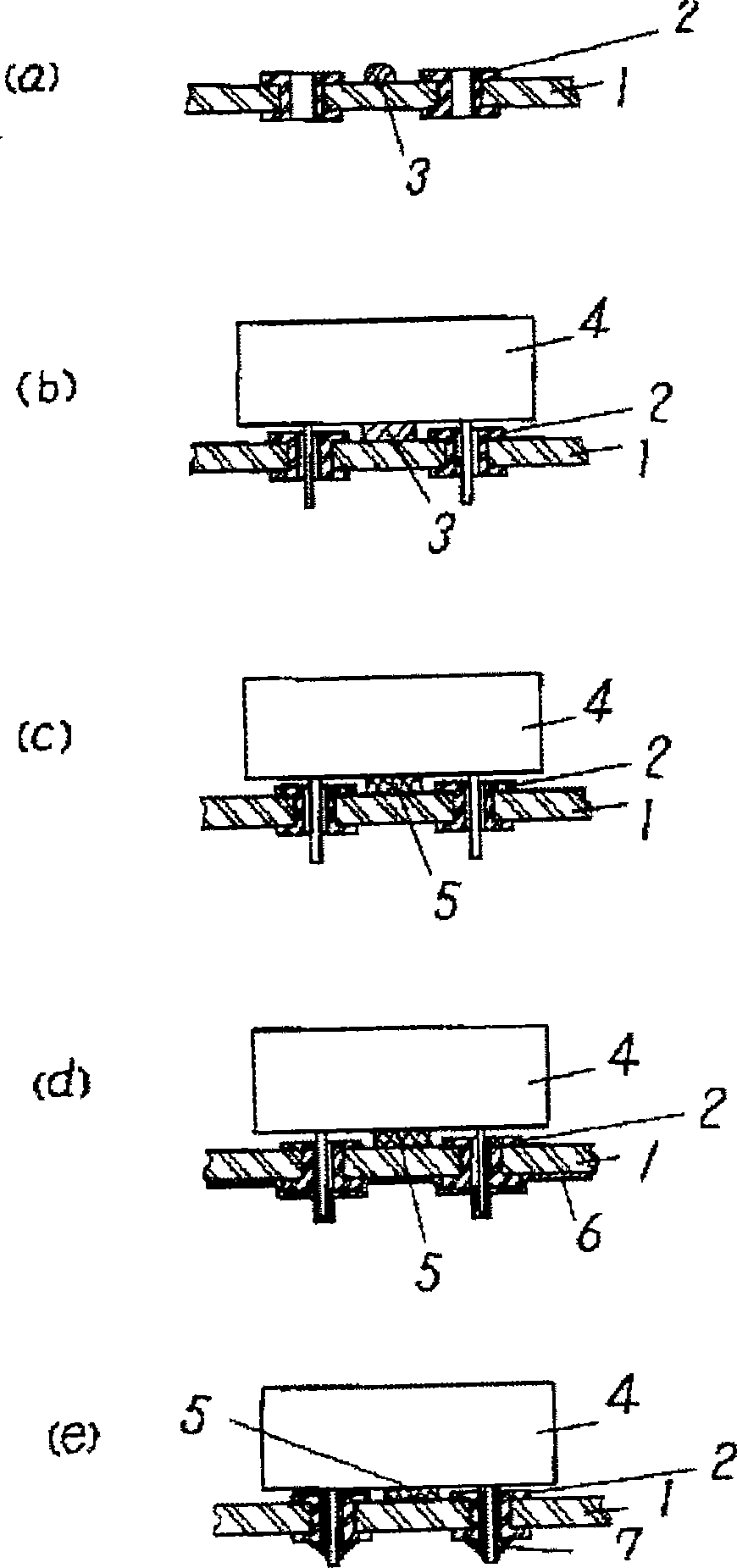 Heat curable resin composition, and mounting method and reparing process for circuit board using the heat curable composition