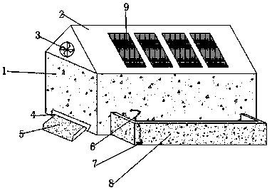 Heat-insulating henhouse for chick farming