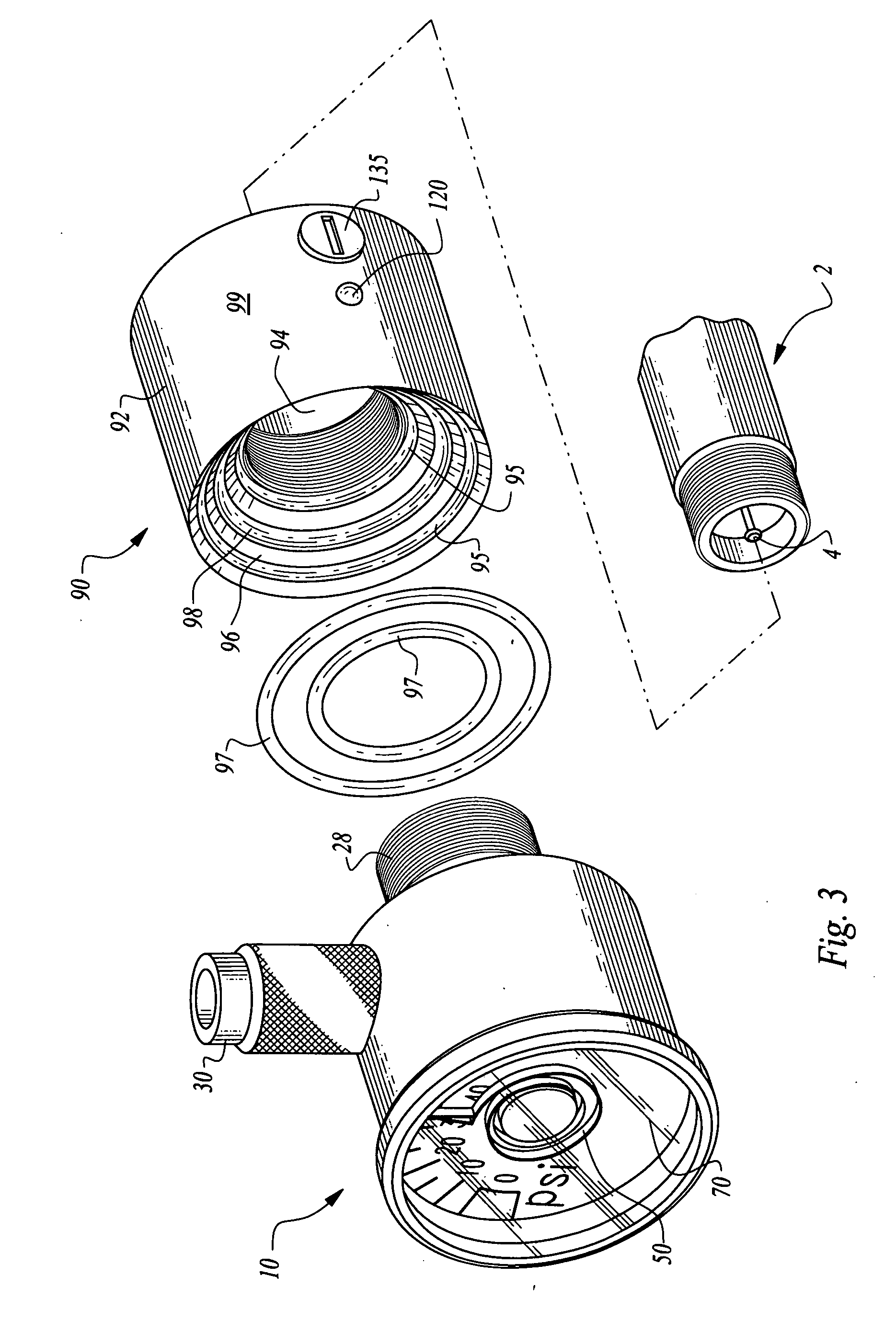 Tire pressure gauge with data transmitter