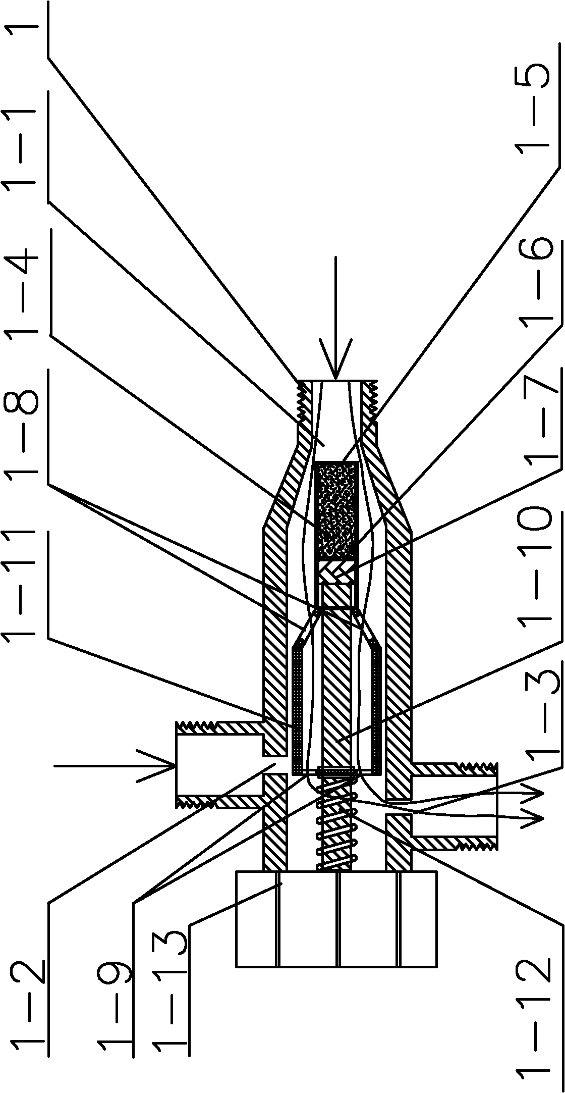 Heating system using self-operated three-way water-mixing temperature regulating valve