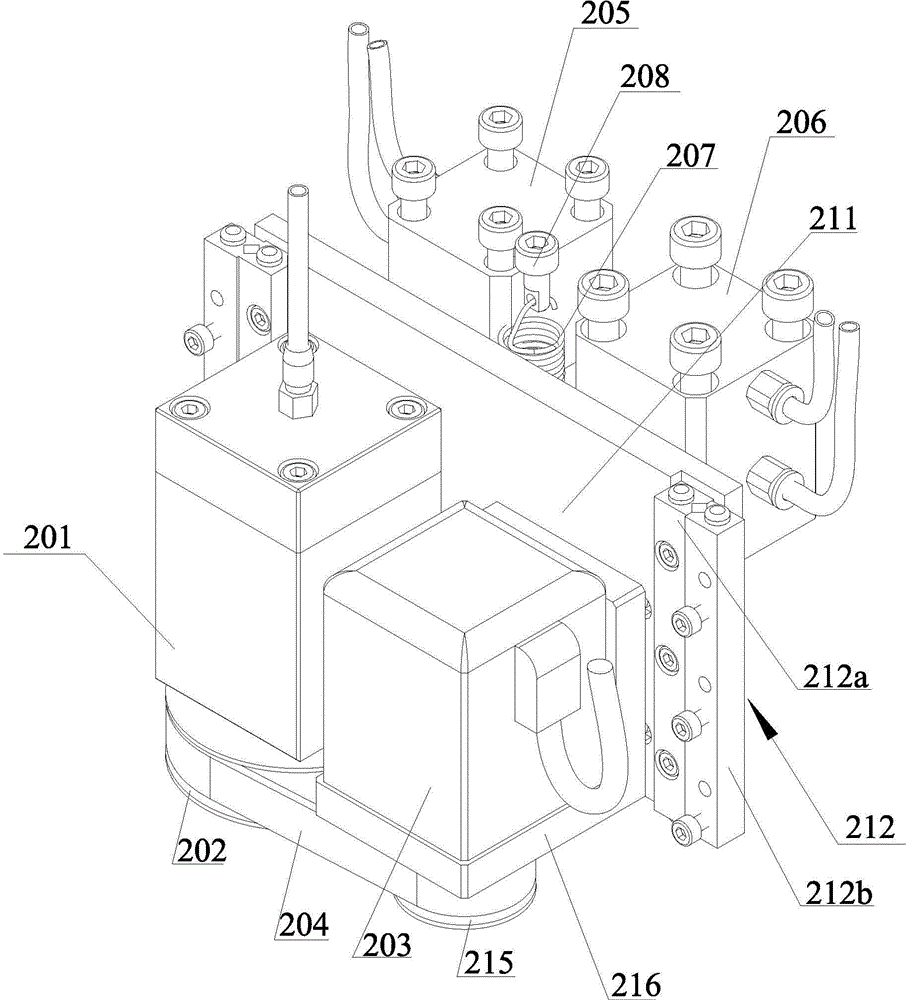 Pneumatic rotatable glass cutting machine