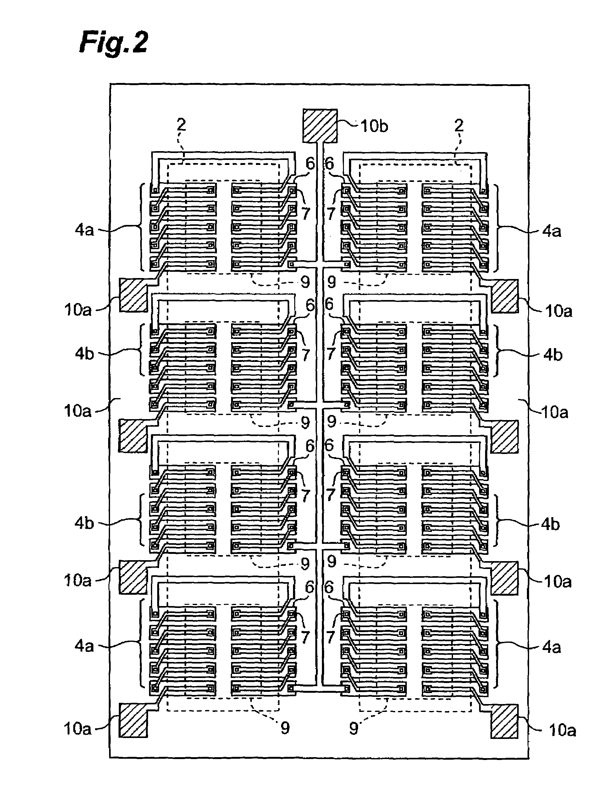 Infrared array detection device