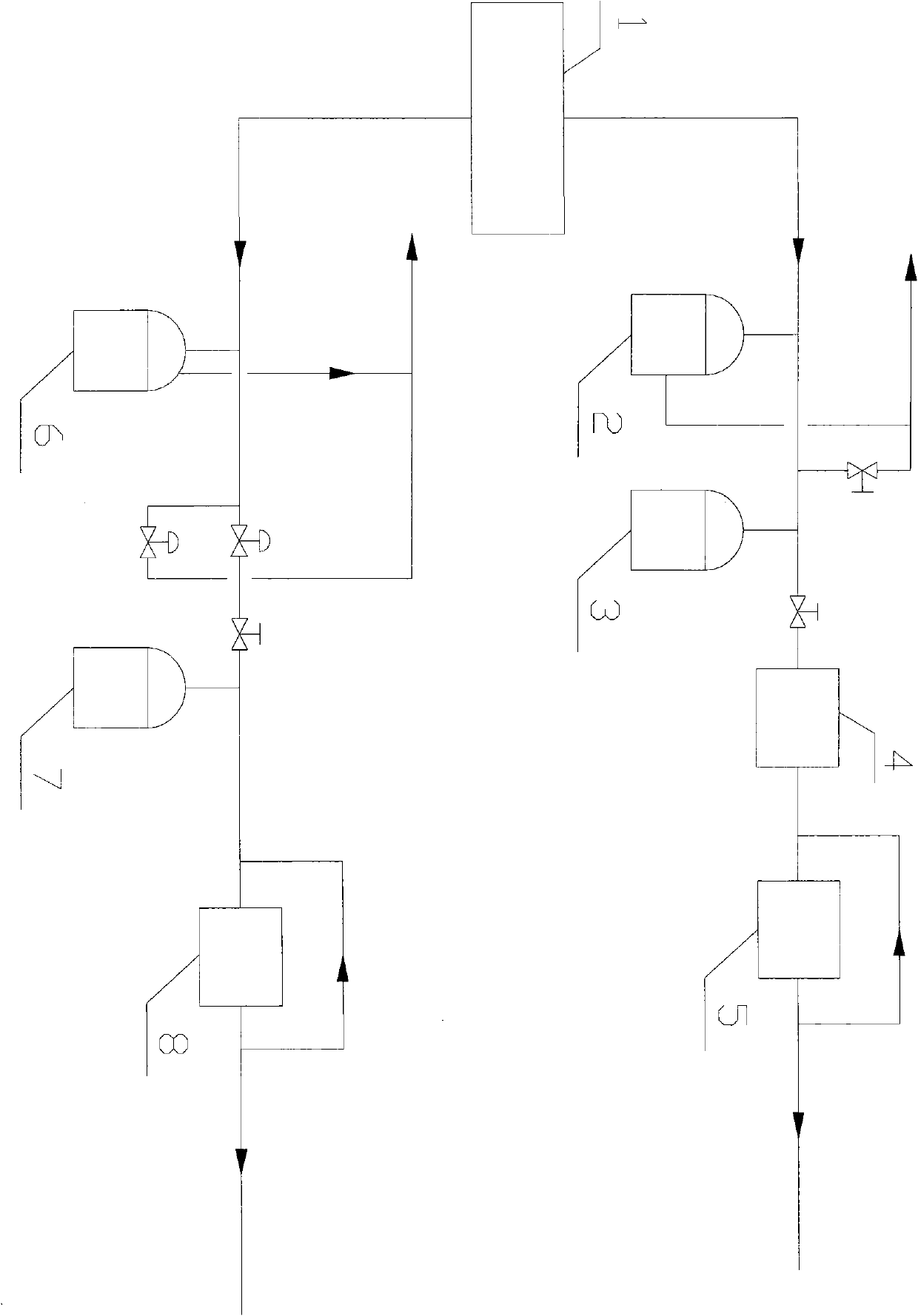 Chlorine zero-pressure control method applied to process for preparing alkali by utilizing zero-pole ionic membrane electrolytic cell