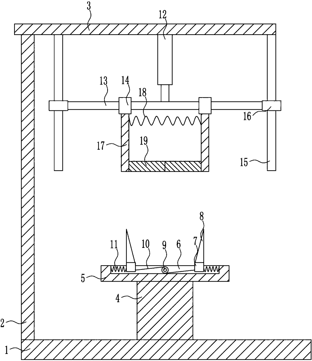 Inner diameter detecting device of circular pipe