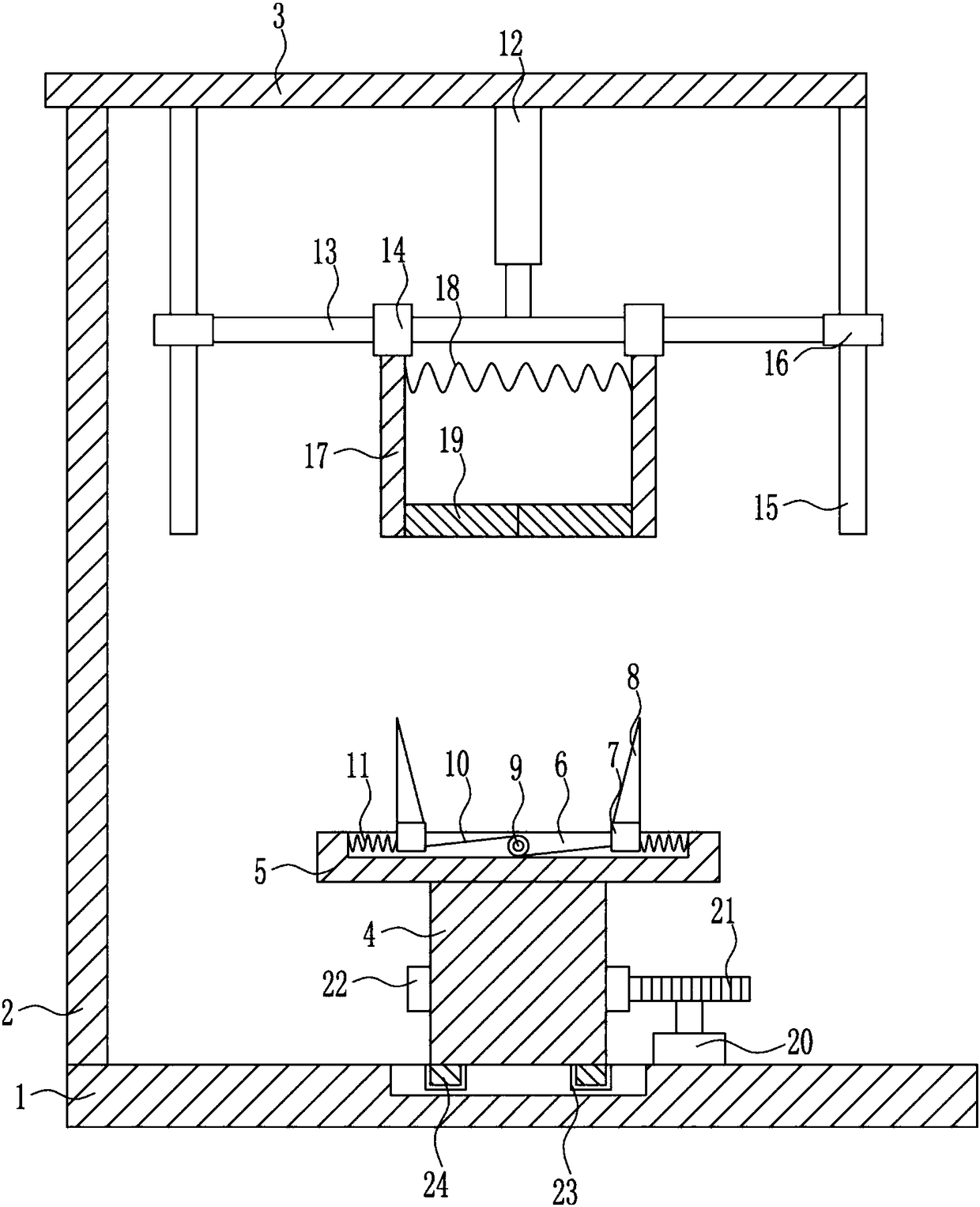 Inner diameter detecting device of circular pipe