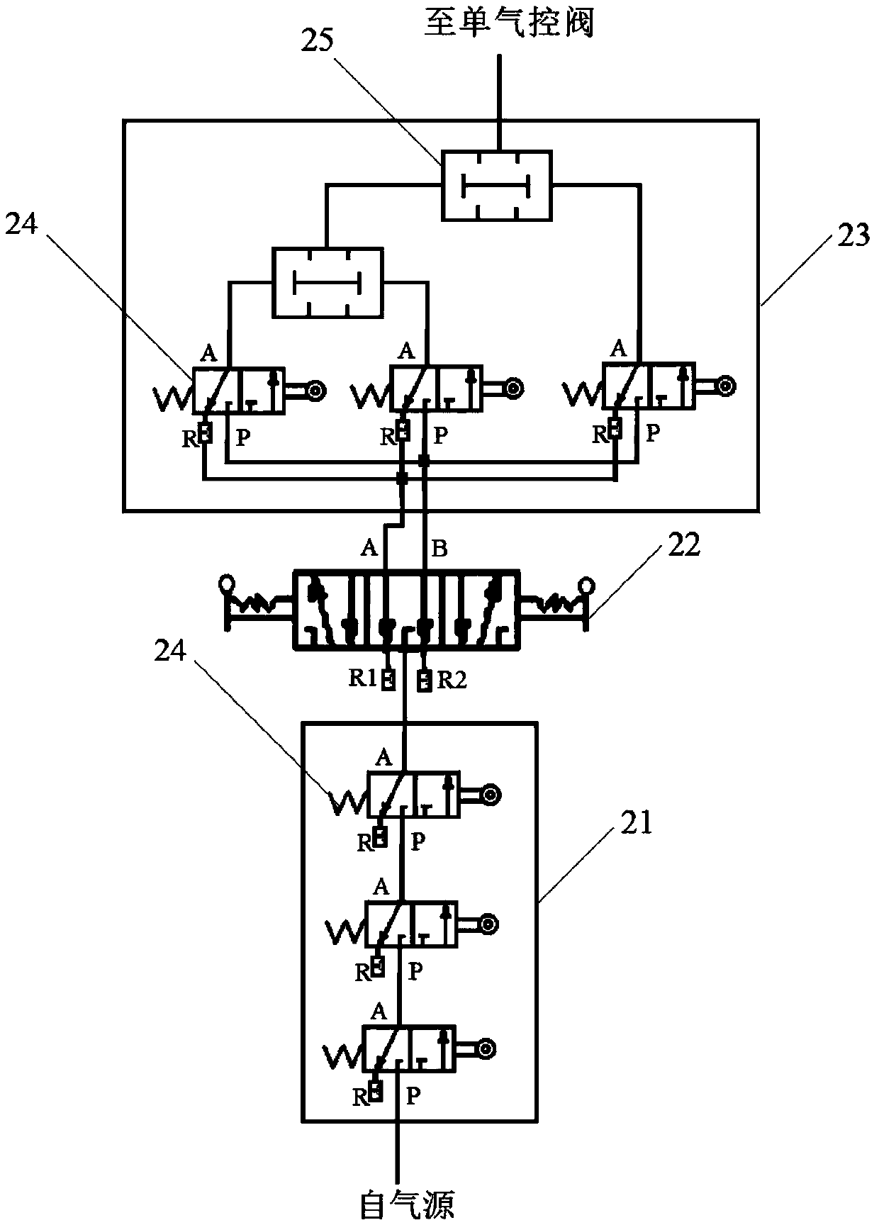 Pneumatic control detecting system for rivets