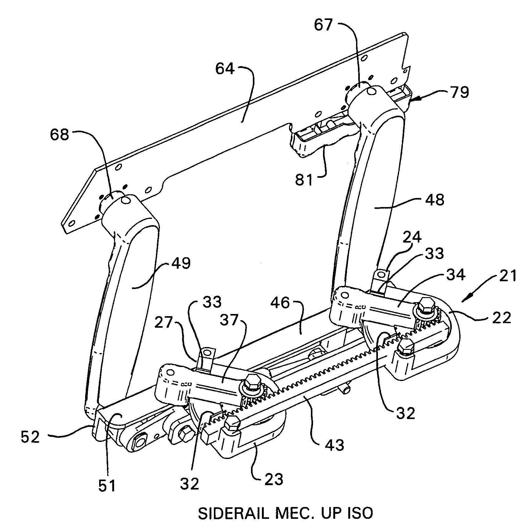 Siderail mounting assembly