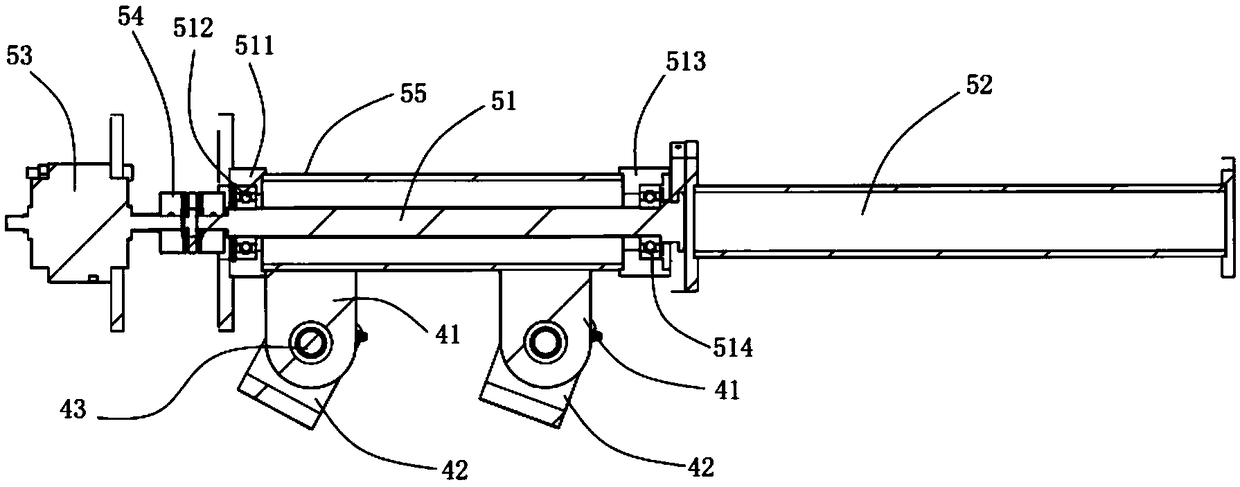 Material taking mechanism