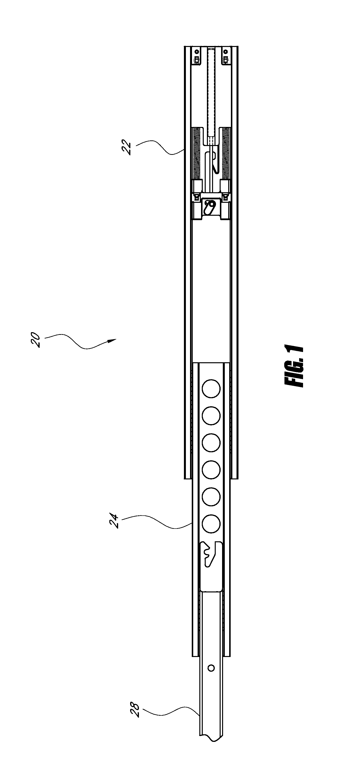 Self-closing slide assembly with dampening mechanism