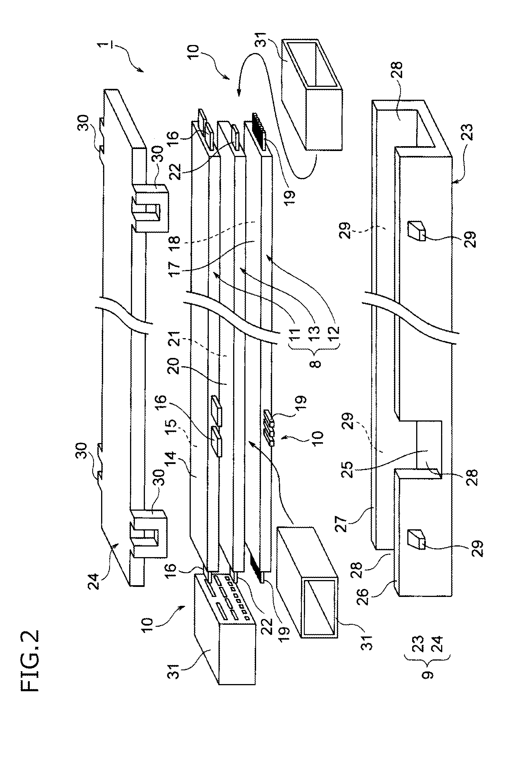 Flat wiring body module