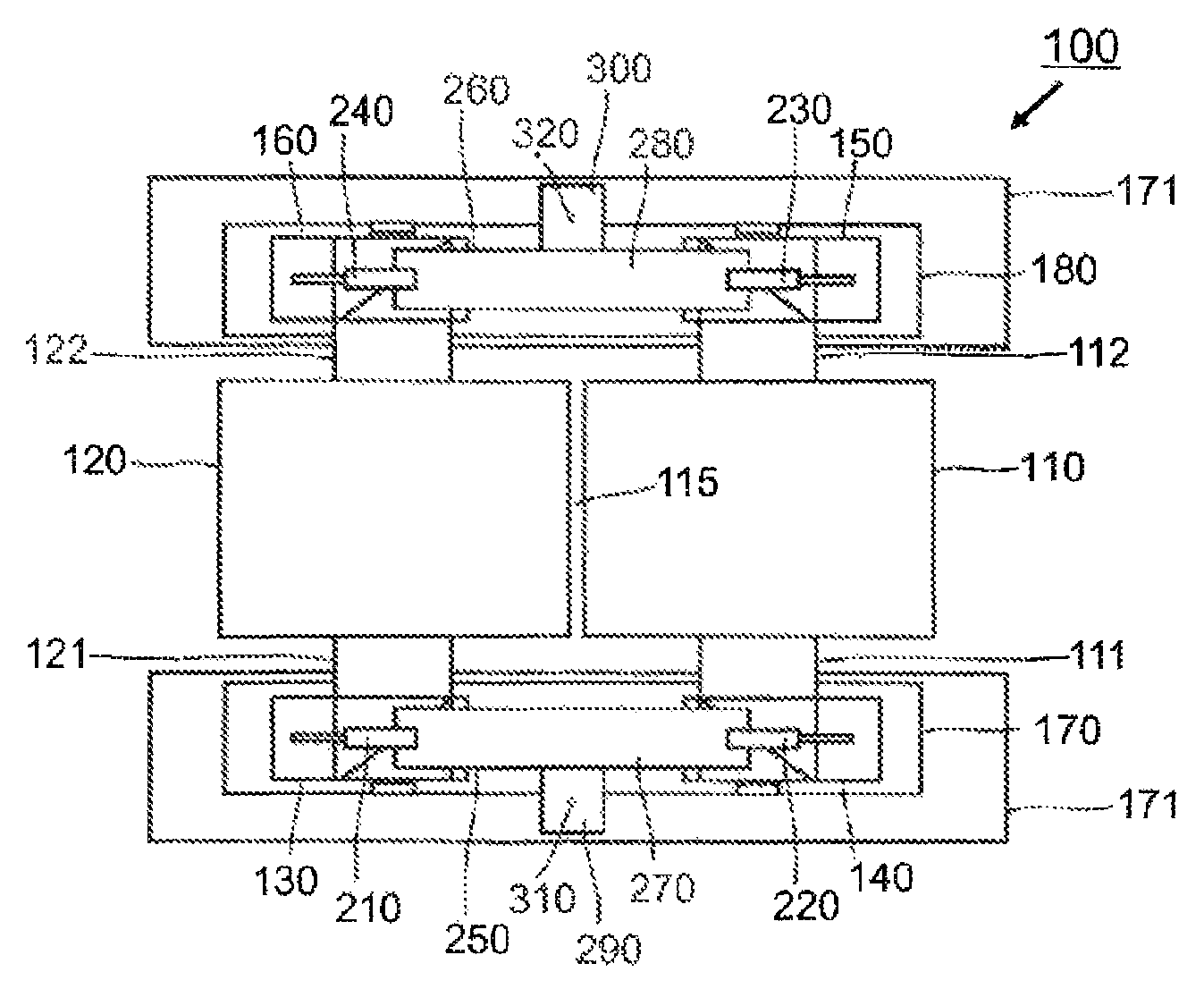 Roller press having torque balance