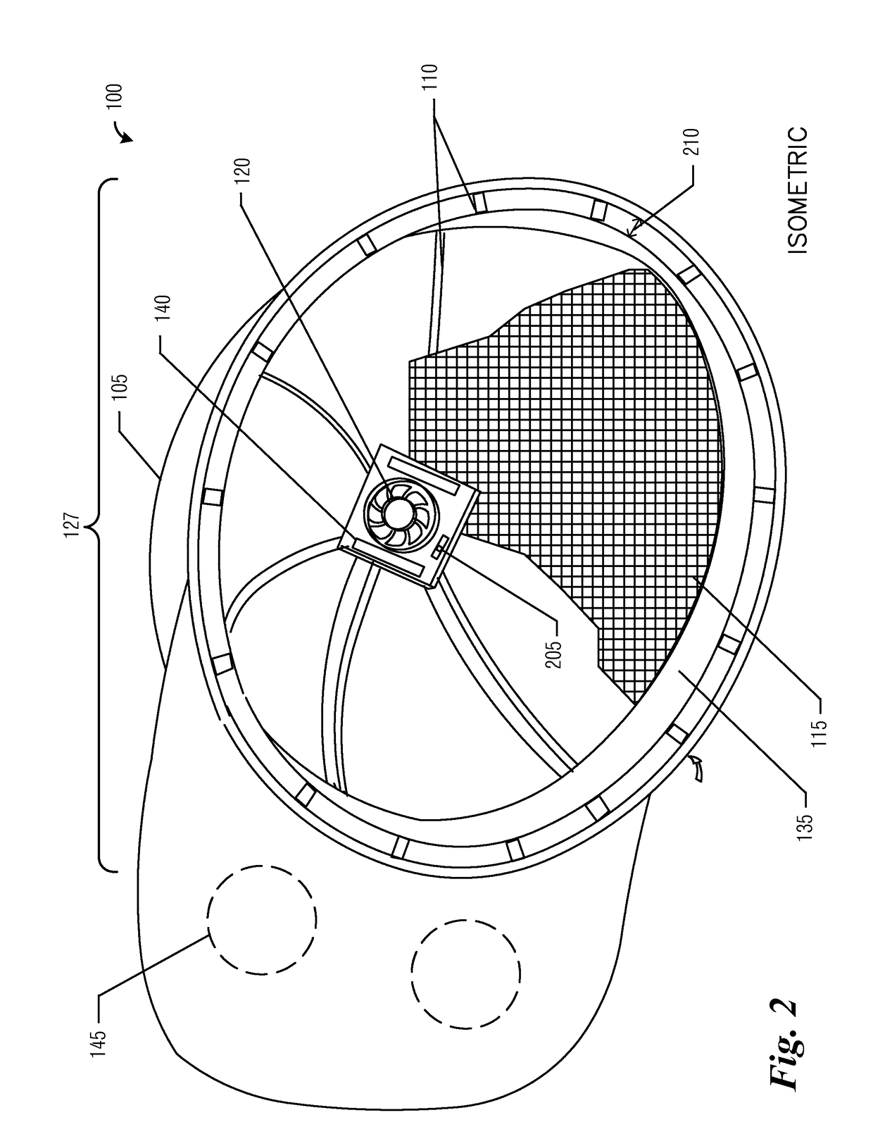 Power-ventilated soft headgear