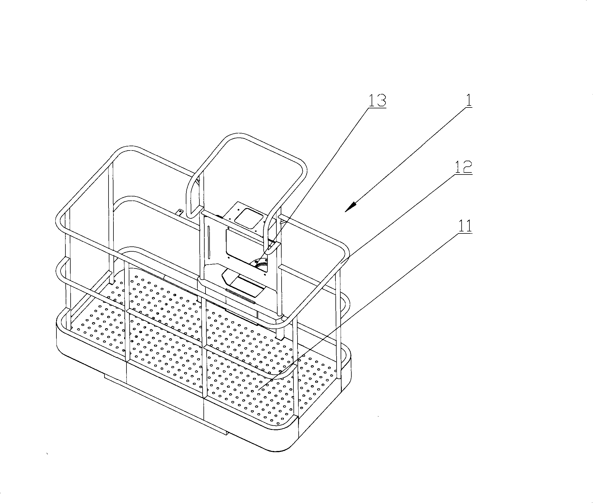 Overhead operation engineering vehicle and operation platform thereof