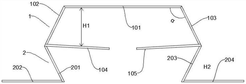 Crushing type fender support and design method thereof