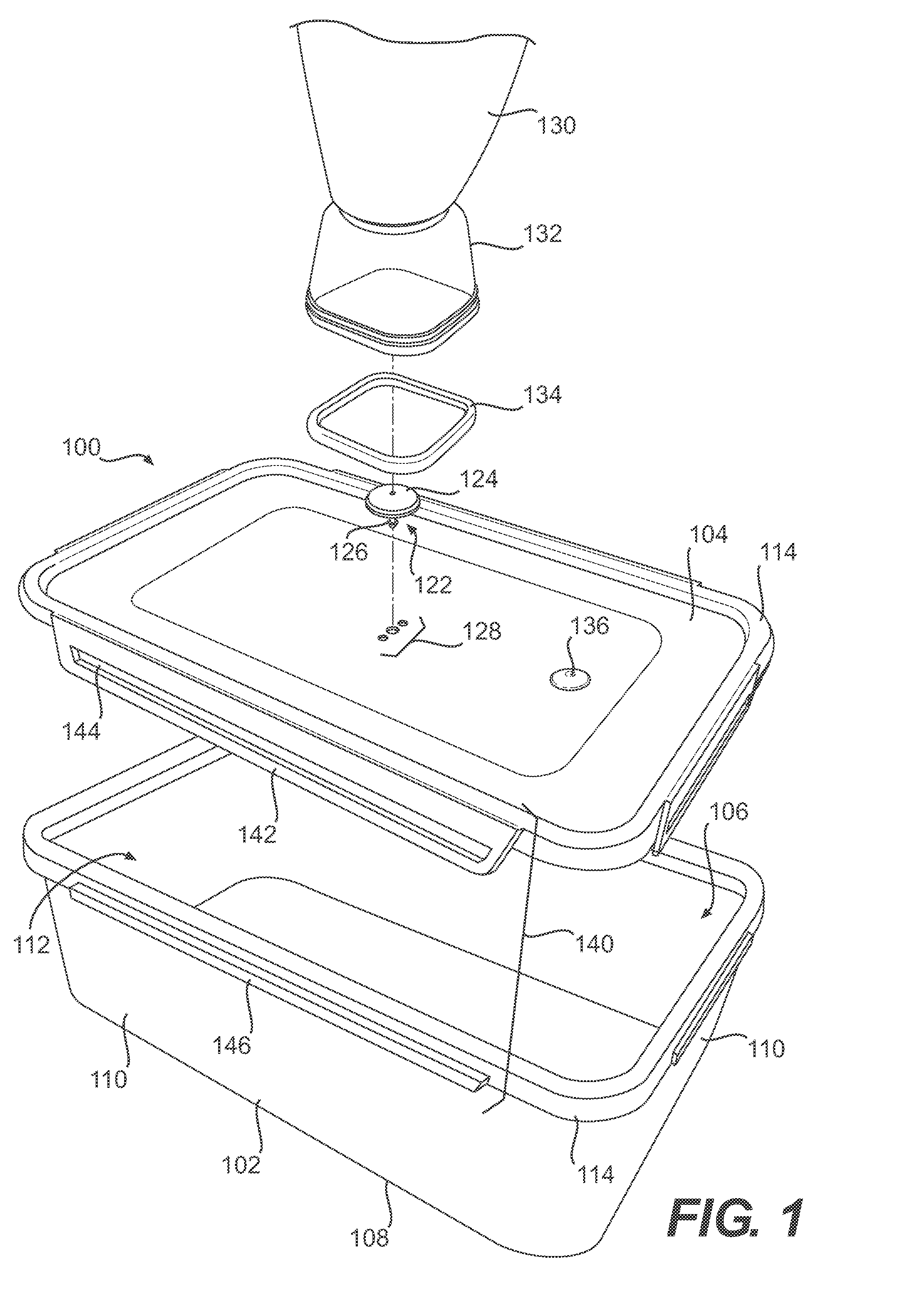 Vacuum storage container