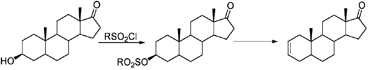 Preparation method of 5 alpha-androstane-2-ethylene-17-ketone