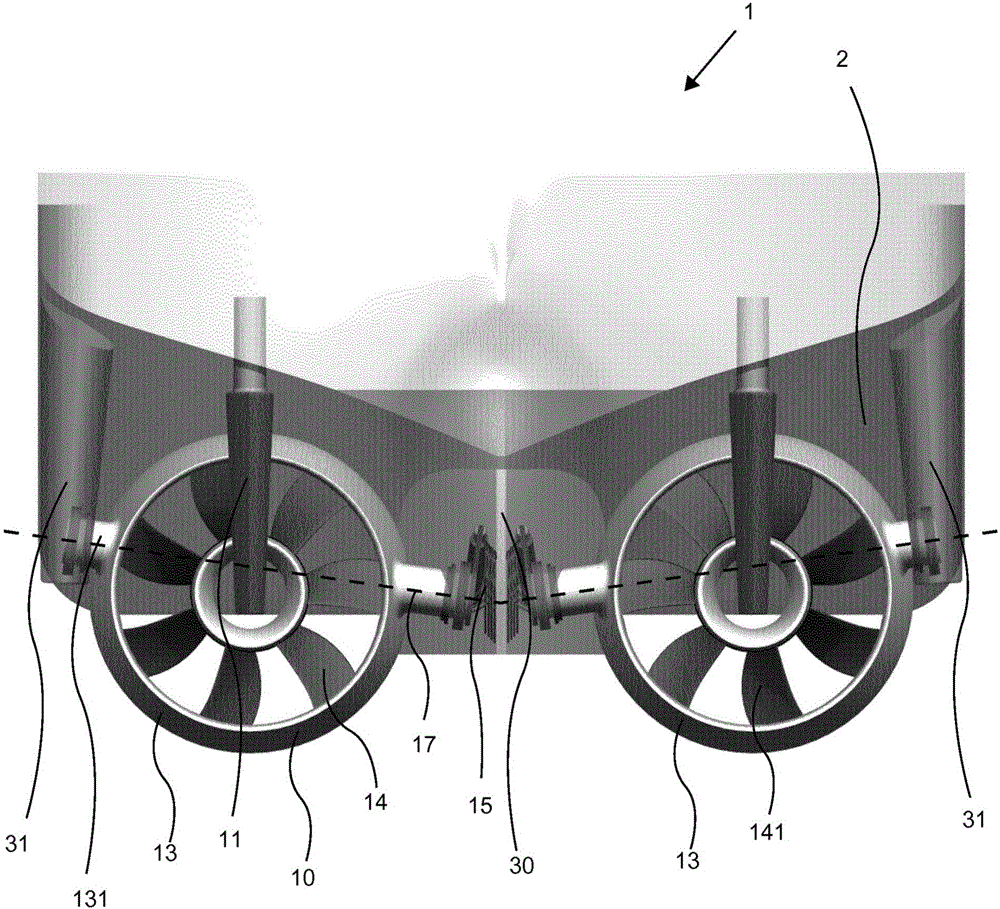 A vessel comprising a propulsion unit