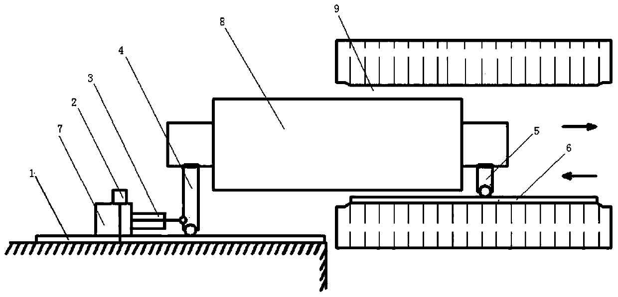 A method for pumping through the rotor of a track-guided hydraulic propulsion generator